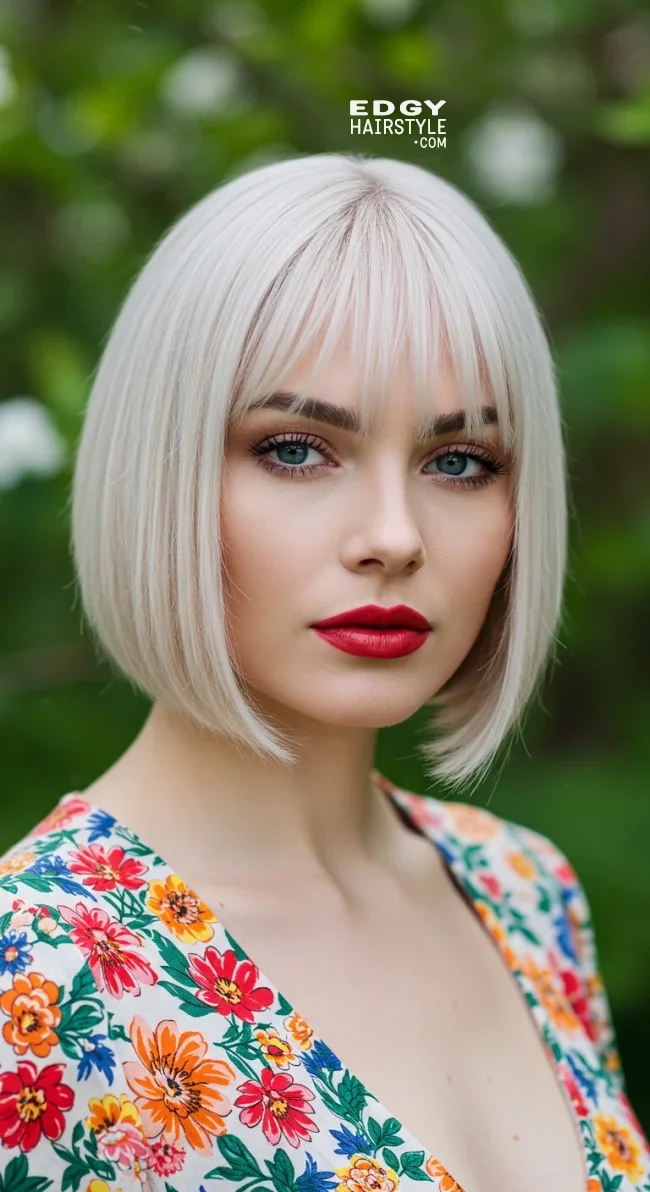 5. Shoulder-Length Blunt Cut | 15 Unique Spring Hairstyles – Best Spring Trends