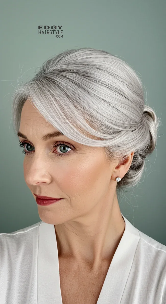 6. Elegant French Twist | 15 Trendy Hairstyles For Older Women To Spice Up Their Look
