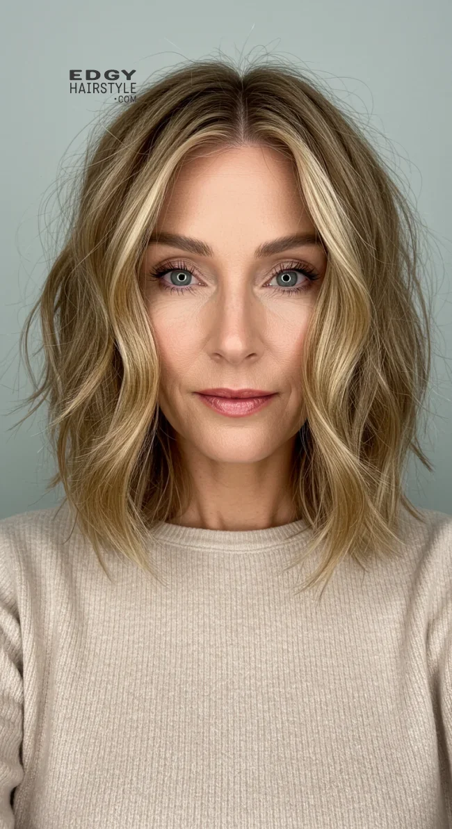 4. Soft Wavy Lob | 15 Trendy Hairstyles For Older Women To Spice Up Their Look