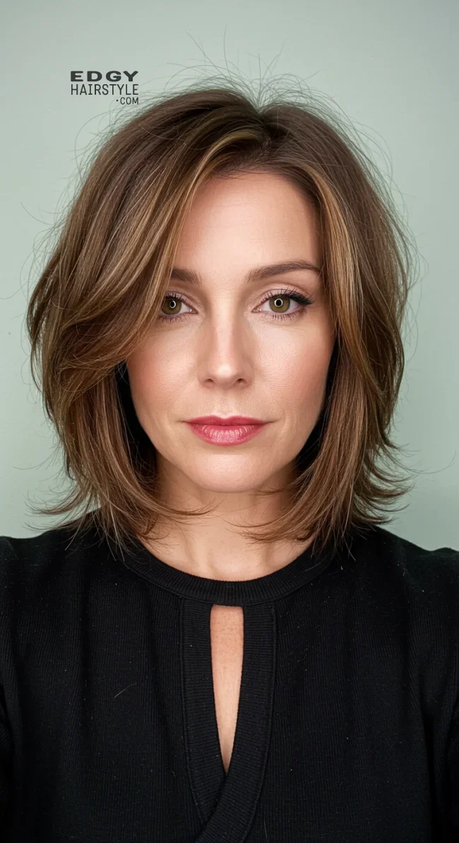 3. Layered Shoulder-Length Cut | 15 Trendy Hairstyles For Older Women To Spice Up Their Look