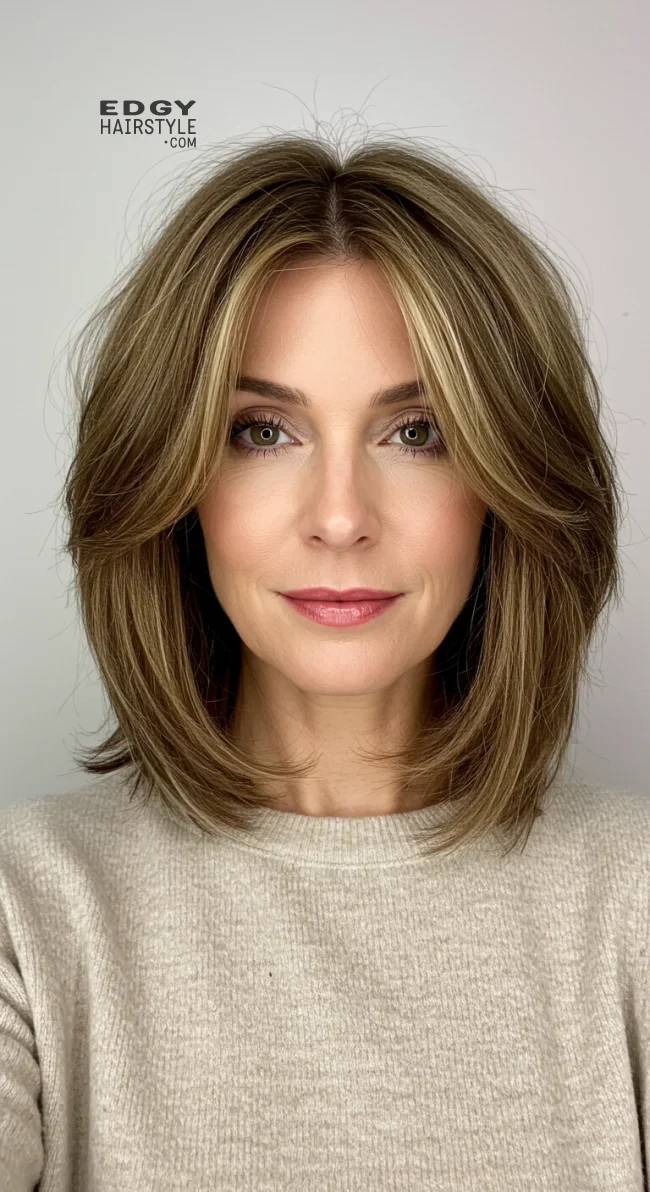 11. Feathered Cut with Layers | 15 Trendy Hairstyles For Older Women To Spice Up Their Look