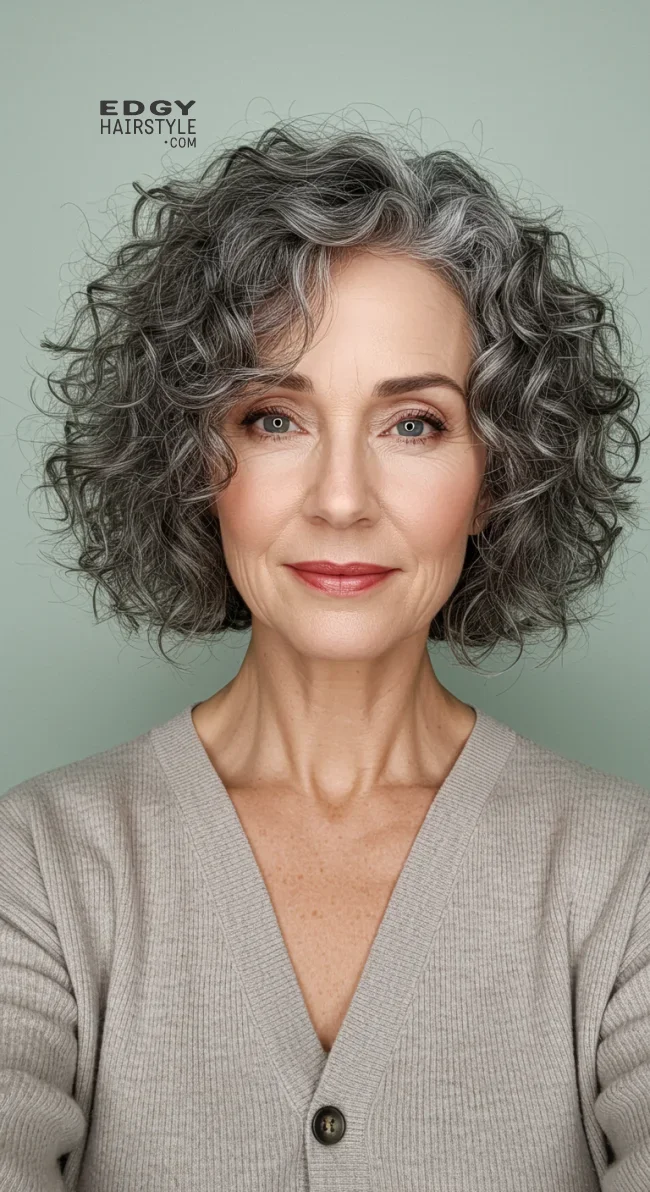 9. Voluminous Curly Bob | 15 Trendy Hairstyles For Older Women To Spice Up Their Look