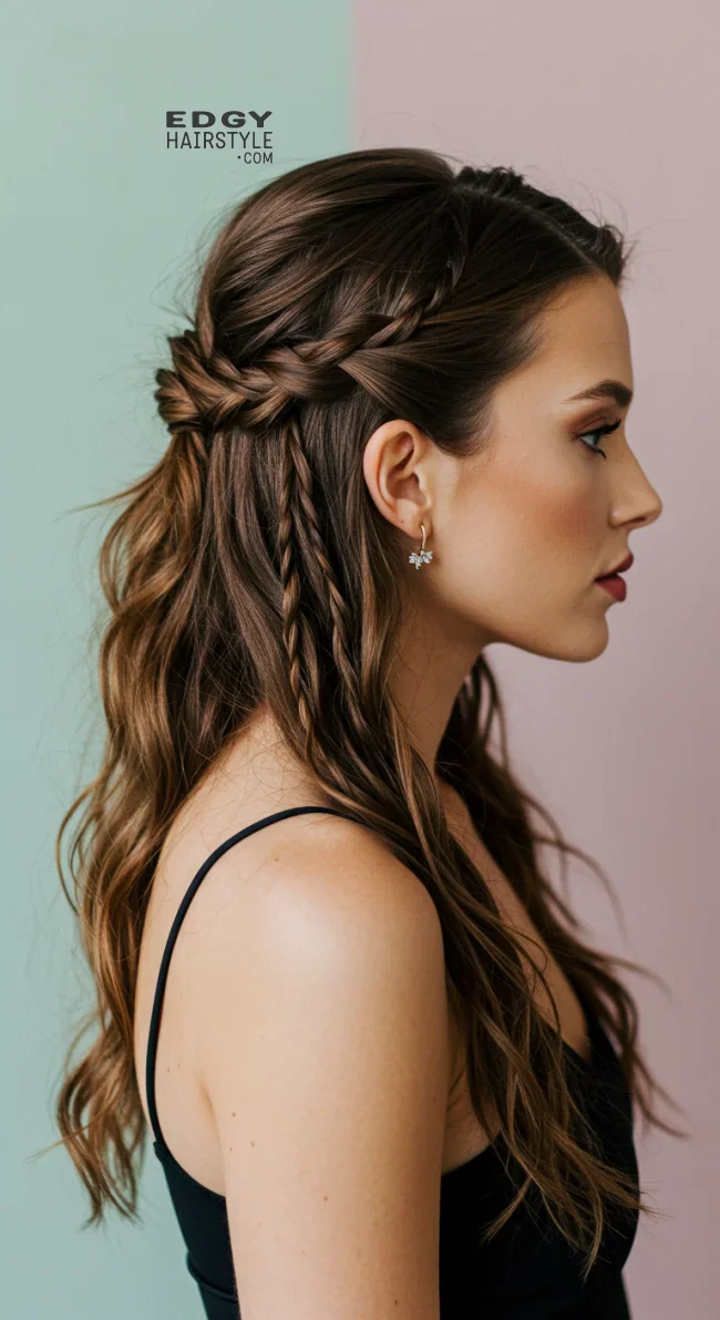 10. Twisted Half-Updo | Top 15 Modern Updo Hairstyles: Styling Tips And Trend Insights