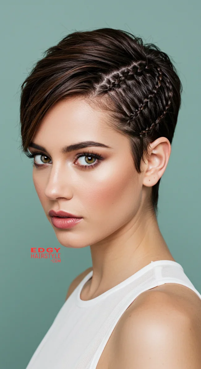 13. Braided Pixie Style | Bridal Hairstyle For Short Hair: Top 15 Picks For Your Big Day!