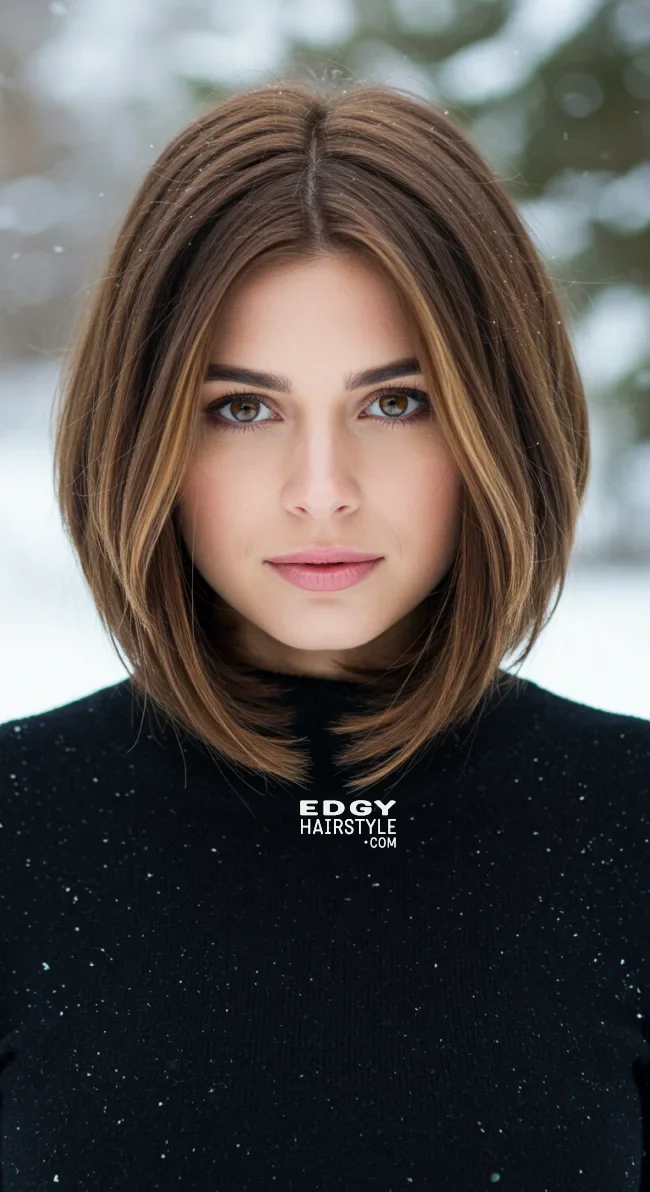 2. Layered Lob | 15 Winter Haircut Trends To Jump On Right Now