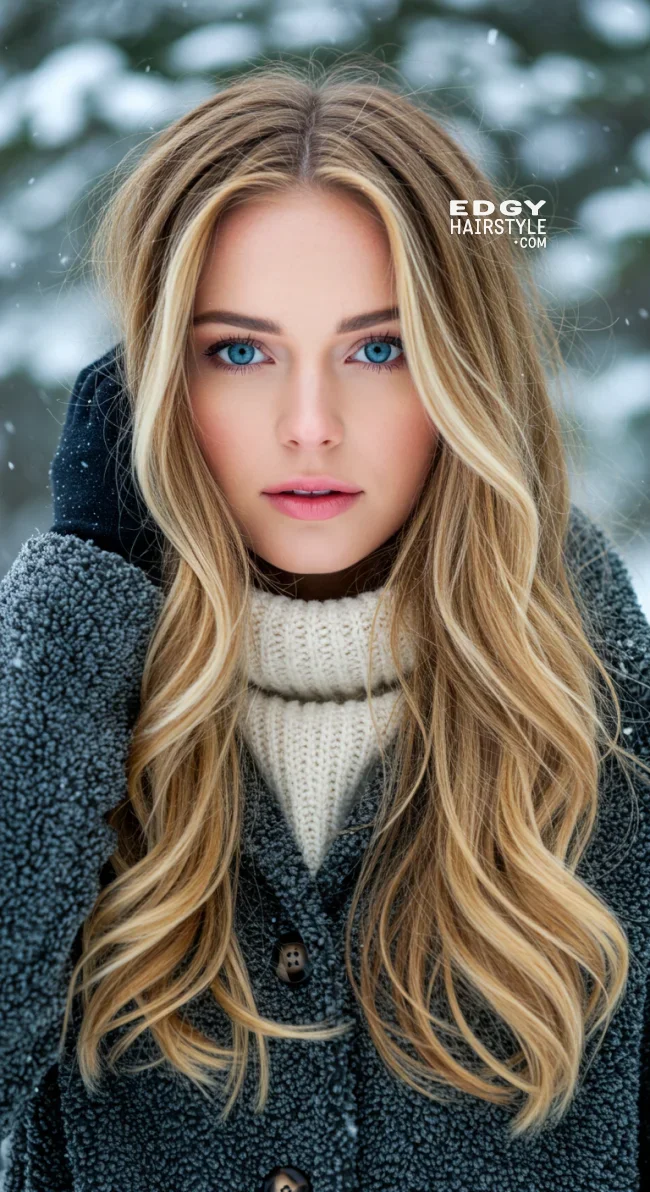 7. Long Feathered Layers | 15 Winter Haircut Trends To Jump On Right Now
