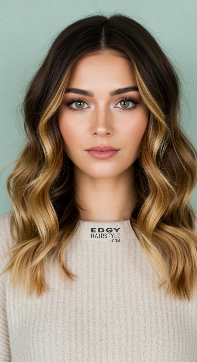 9. Chocolate Brown to Honey Blonde Ombre | 15 Majestic Ombre Winter Hair Colors Not To Miss