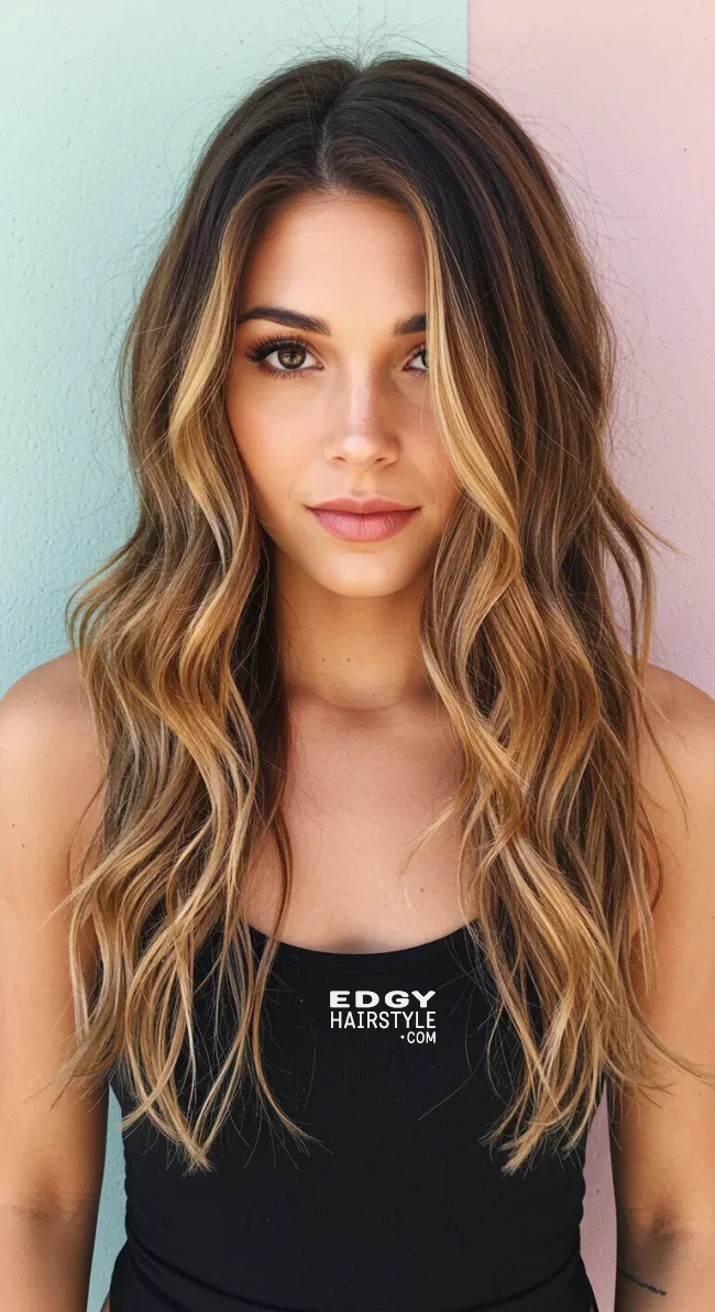 15. Sun-Kissed Caramel Waves | Unveiling The Allure Of Caramel Hairstyles - Sweeter Than Ever