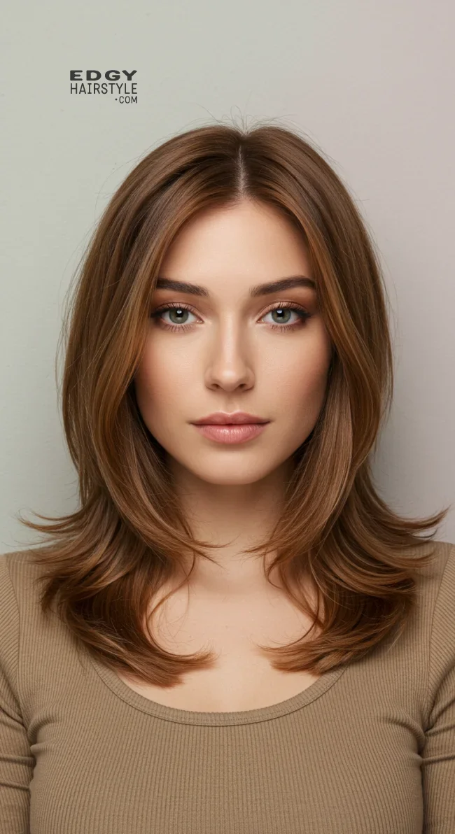 14. Caramel Brown Soft Layers | Unveiling The Allure Of Caramel Hairstyles - Sweeter Than Ever