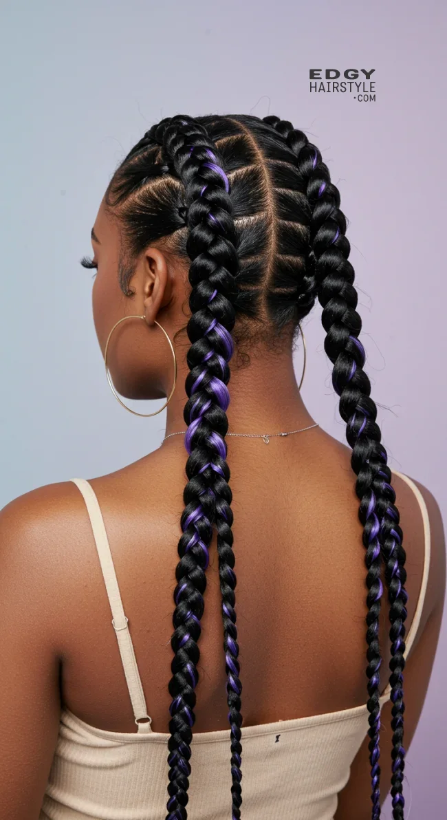 3. Double Dutch Braids | 5 Cool Ideas Of The Signature Coi Leray Braids