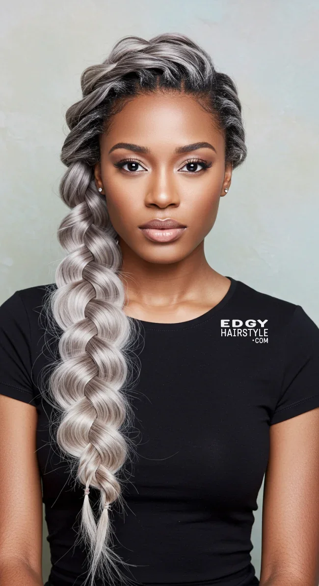4. Giant Fishtail Braids | 5 Cool Ideas Of The Signature Coi Leray Braids