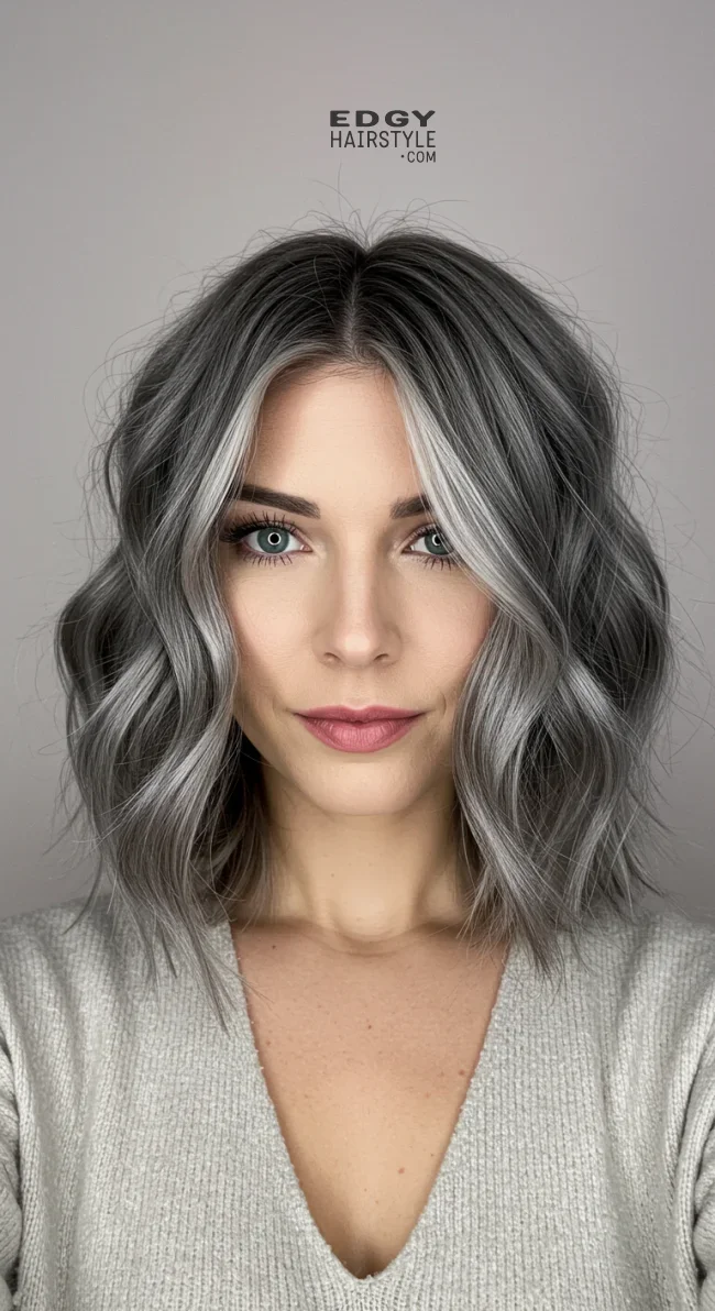 11. Salt and Pepper Balayage | Reverse Balayage On Grey Hair: Everything You Need To Know