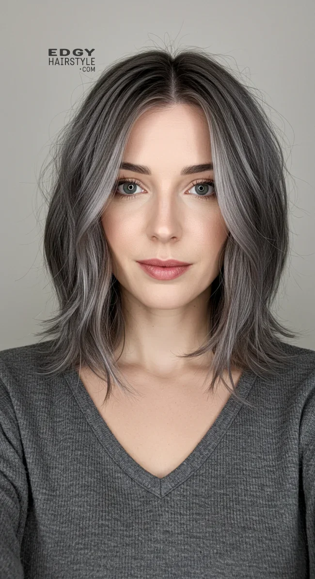 4. Dimensional Mushroom Brown Balayage | Reverse Balayage On Grey Hair: Everything You Need To Know