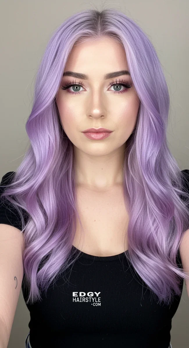 12. Lavender-Toned Reverse Balayage | Reverse Balayage On Grey Hair: Everything You Need To Know