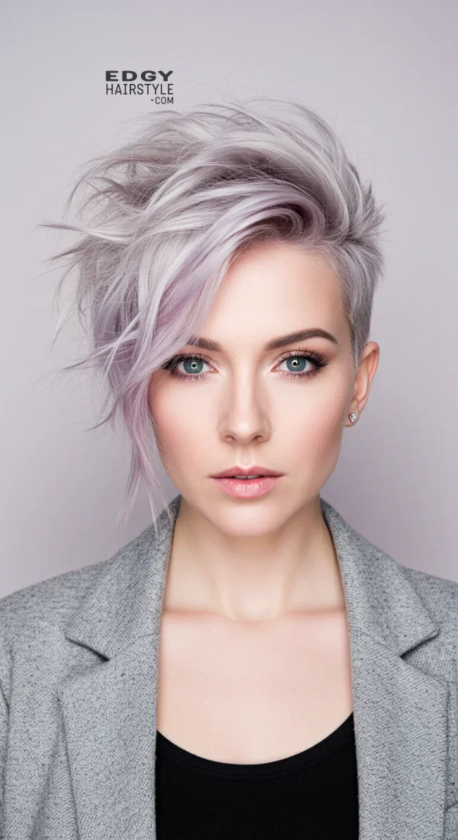 3. Textured Long Pixie with Undercut | 7 Best Long Pixie Cuts: A Modern Take On The Classic Style