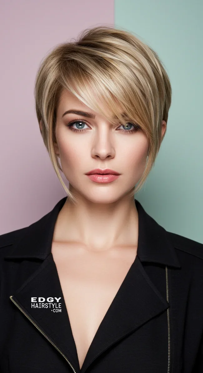 7. Straight Long Pixie with Subtle Highlights | 7 Best Long Pixie Cuts: A Modern Take On The Classic Style