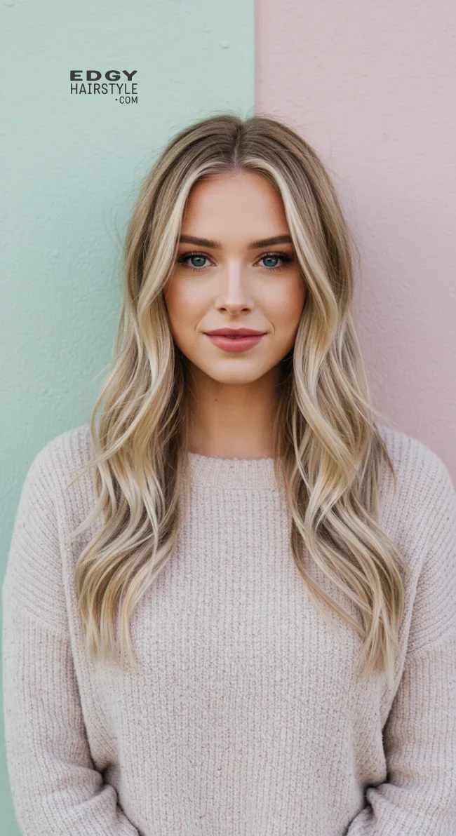 12. Step Cut with Beachy Waves | Step Cutting Hairstyles For Long Hair: Stylish Trends