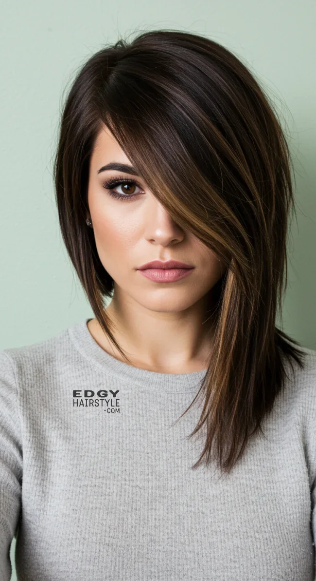 14. Step Cut with Asymmetrical Layers | Step Cutting Hairstyles For Long Hair: Stylish Trends
