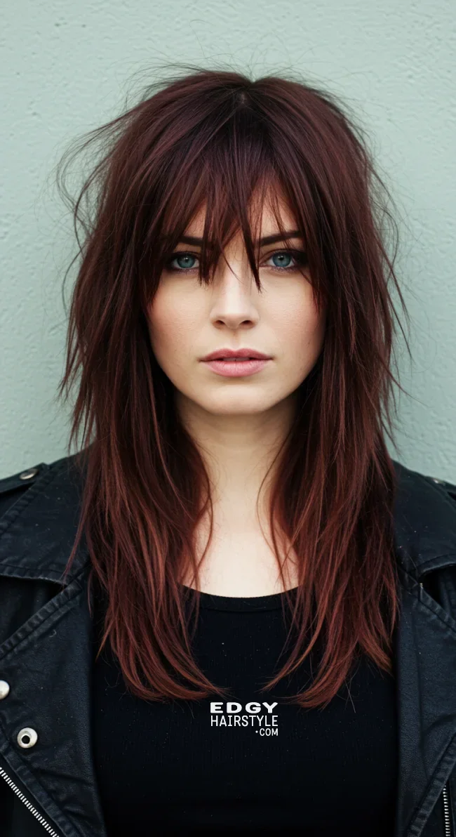 8. Long and Layered with Choppy Ends | Step Cutting Hairstyles For Long Hair: Stylish Trends