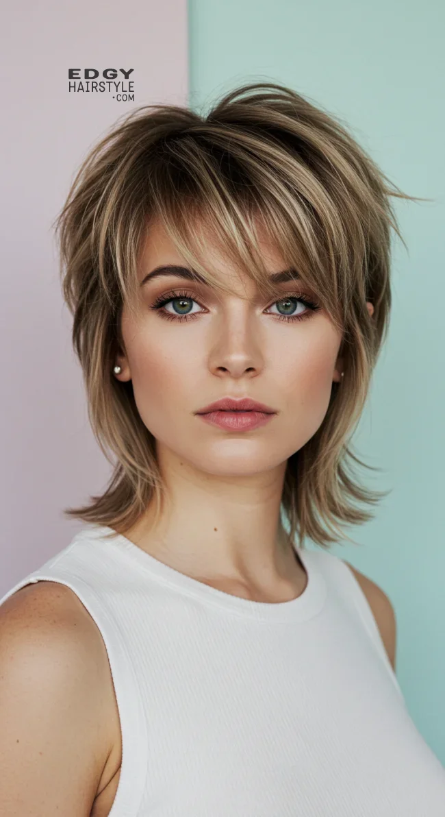 2. Shaggy Mini Mullet | Mini Mullet Haircuts To Inspire Your Semi-Short Style