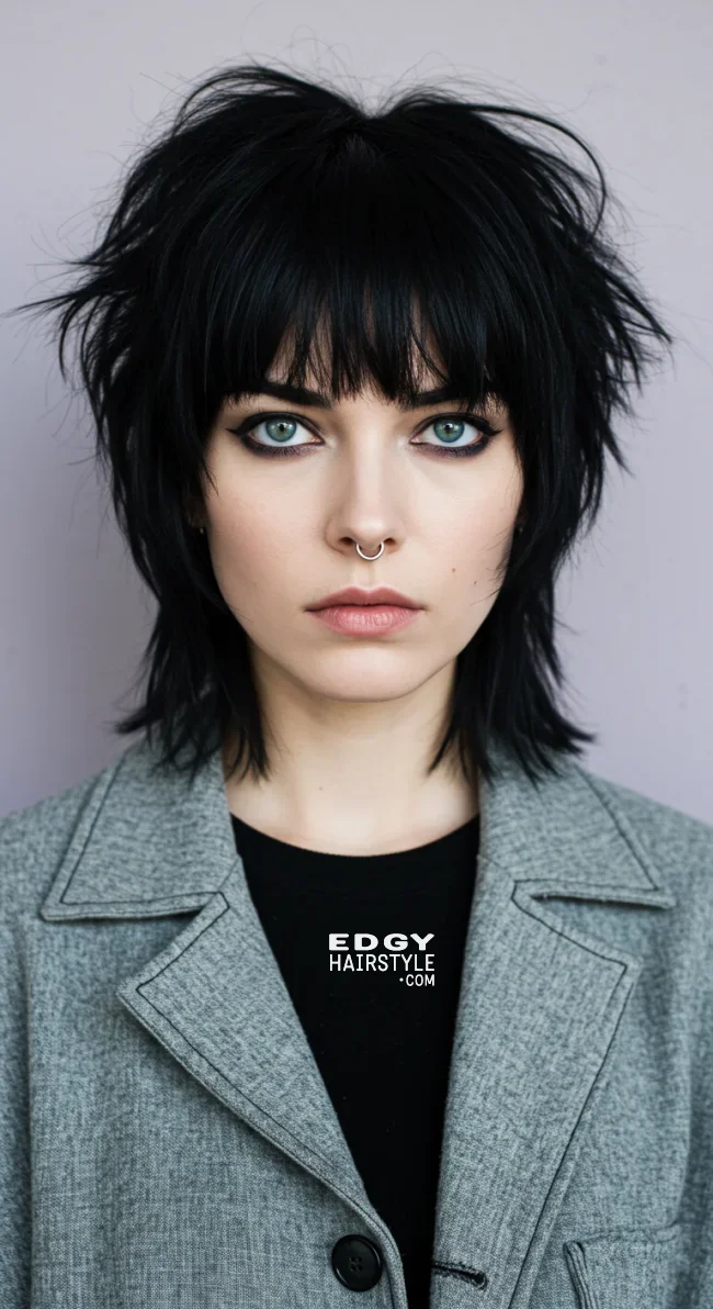 4. Choppy Mini Mullet | Mini Mullet Haircuts To Inspire Your Semi-Short Style