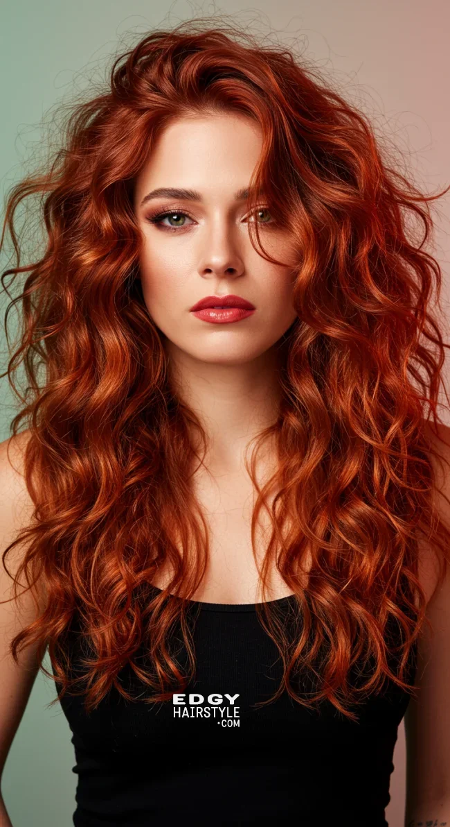 7. Sunset Copper Curls | Hair Color Trends Of 2025: A Comprehensive Guide To On-Trend Shades And Styles
