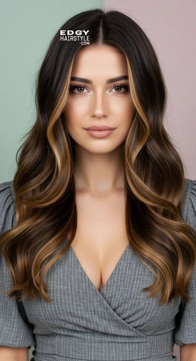 4. Espresso Brunette with Face-Framing Highlights | Hair Color Trends Of 2025: A Comprehensive Guide To On-Trend Shades And Styles