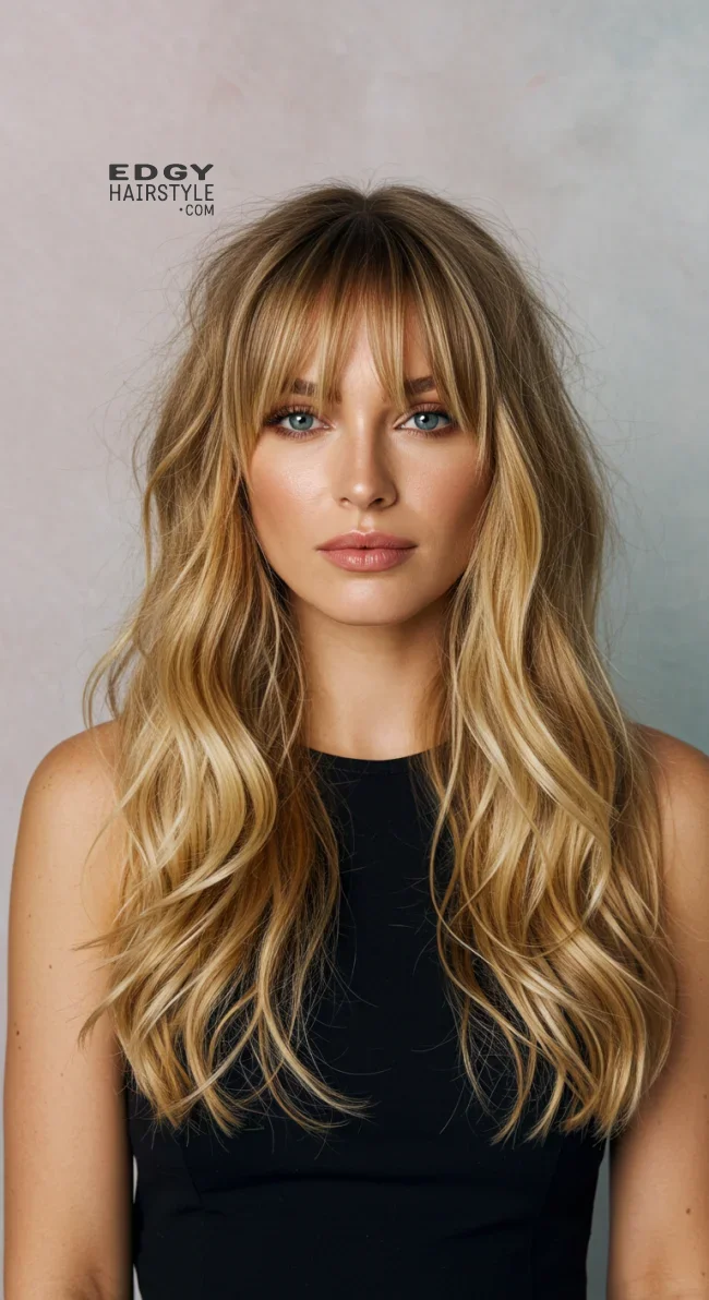 5. Loose Waves with Birkin Bangs | Birkin Bangs: Retro Chic Revival Takes The Hair Scene By Storm