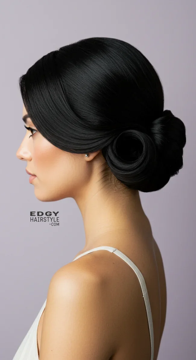 8. French Twist | Electrified Hair: 15 Helpful Hairstyles To Calm Down Your Frizzy Hair