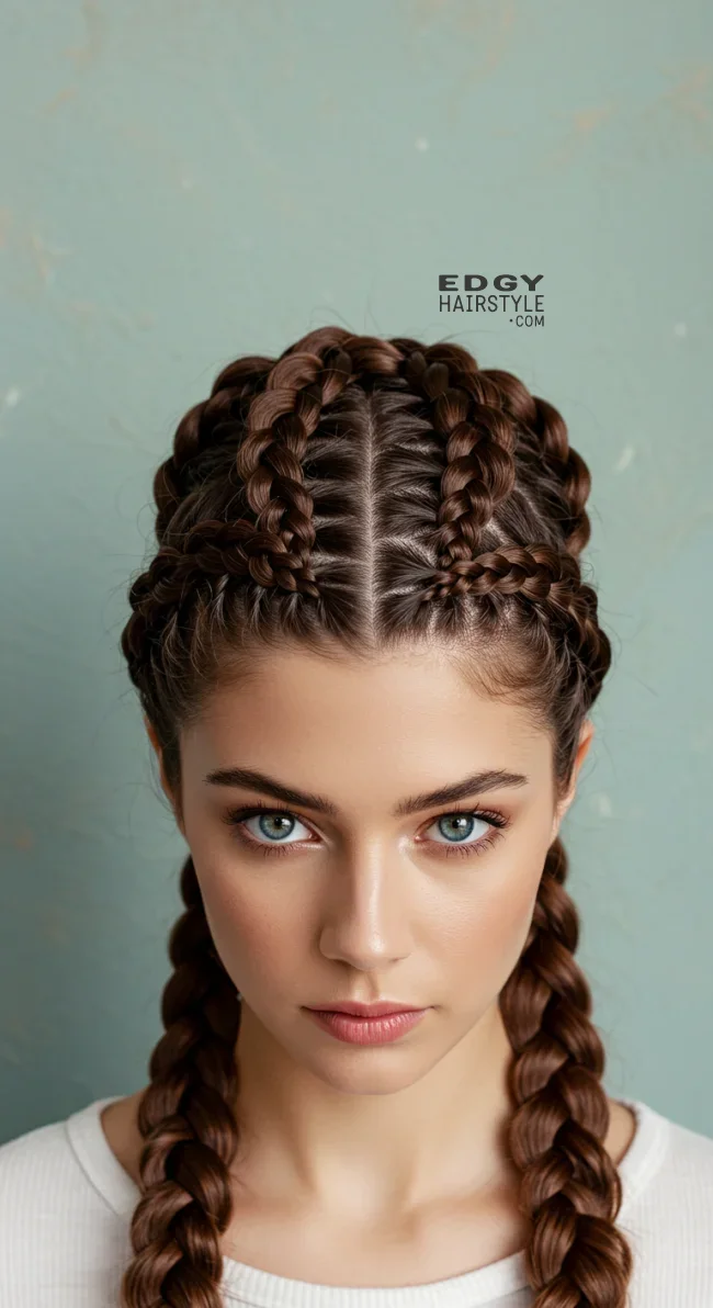 3. Braided Crown | Electrified Hair: 15 Helpful Hairstyles To Calm Down Your Frizzy Hair