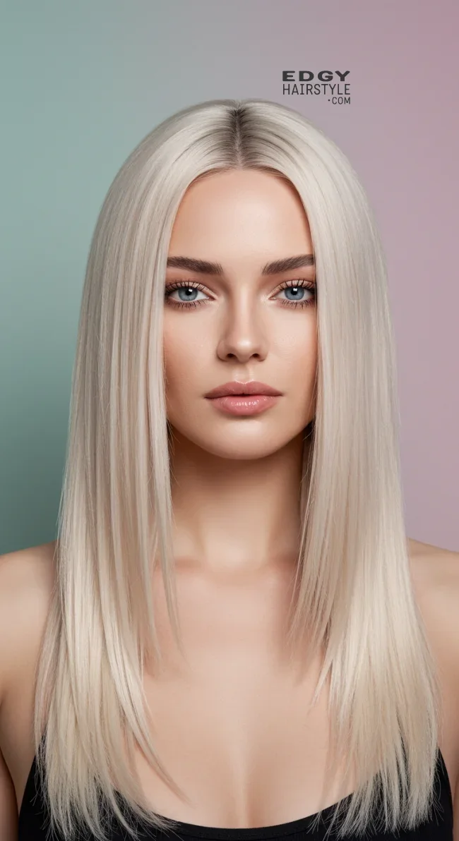 14. Straight & Shiny | Electrified Hair: 15 Helpful Hairstyles To Calm Down Your Frizzy Hair