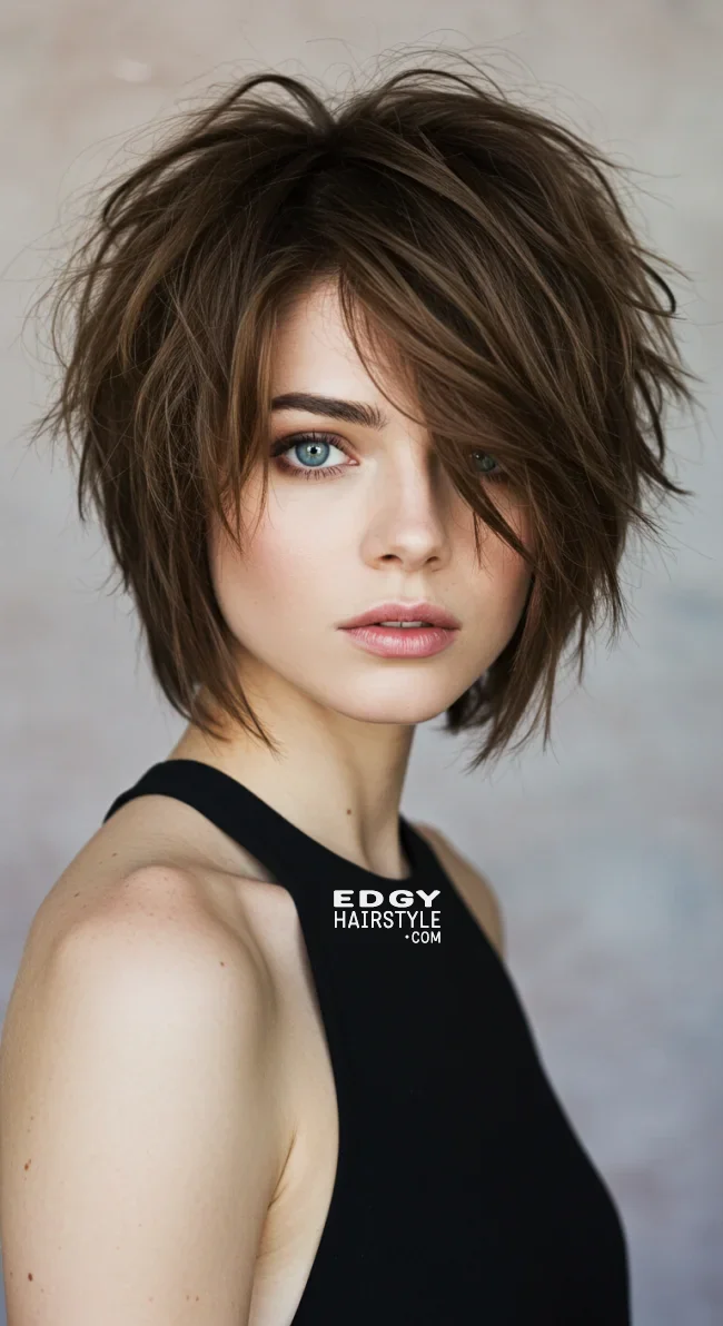 2. Choppy Razored Bob | 10 Fabulous Razored Bob Ideas To Give Your Hair A Modern Upgrade