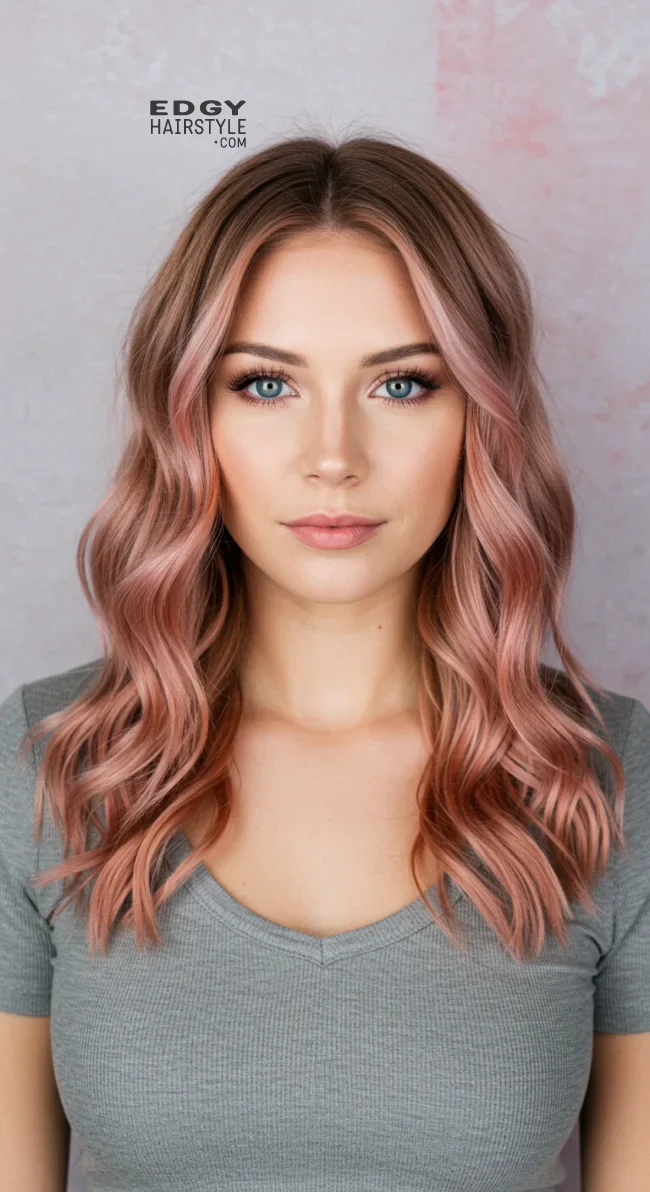 9. Rose Gold Highlights | Trendy Hairstyles With Highlights To Illuminate Your Look