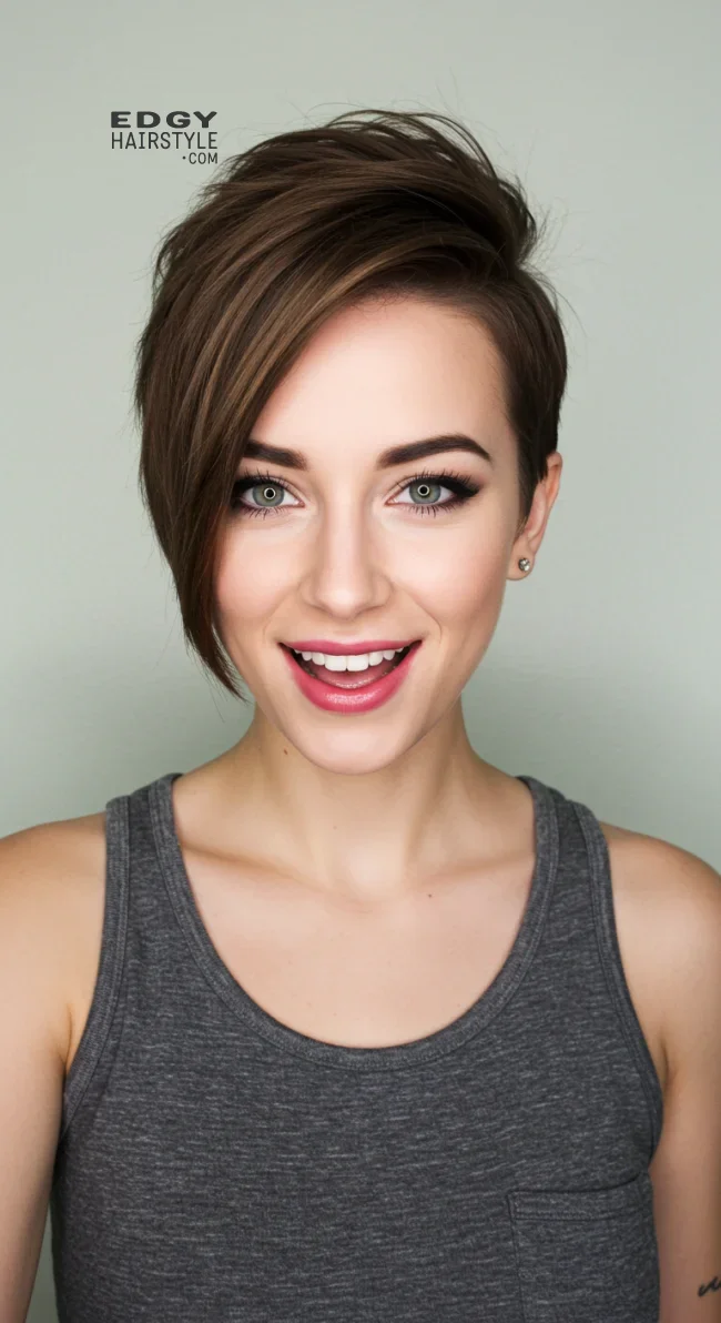 6. Asymmetrical Pixie | Pixie Hairstyles For Trendsetting Elegance