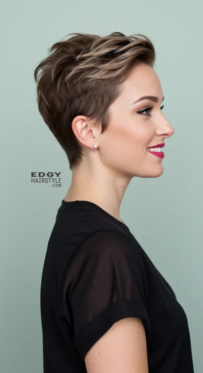 8. Tapered Pixie Cut | Pixie Hairstyles For Trendsetting Elegance