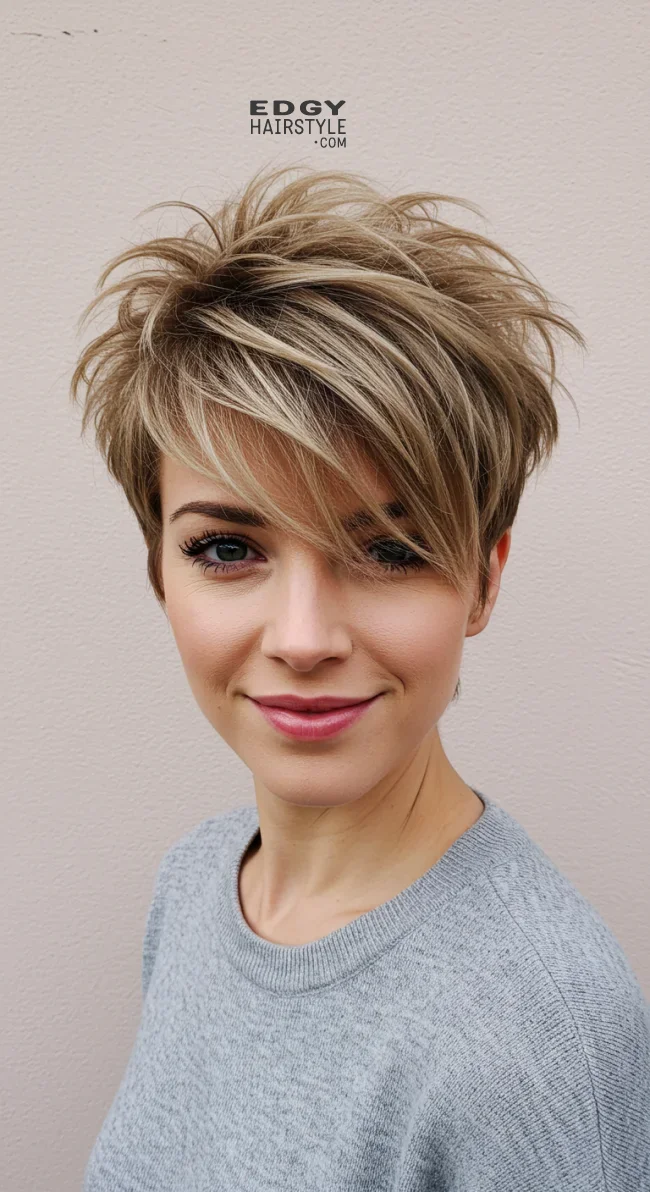 2. Textured Pixie Cut | Pixie Hairstyles For Trendsetting Elegance