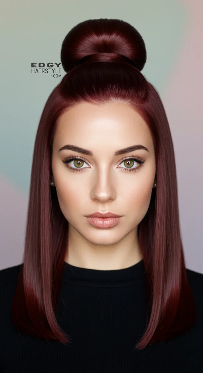 4. Sleek High Half Bun | Half Bun: Universally Loved As A Style Craze