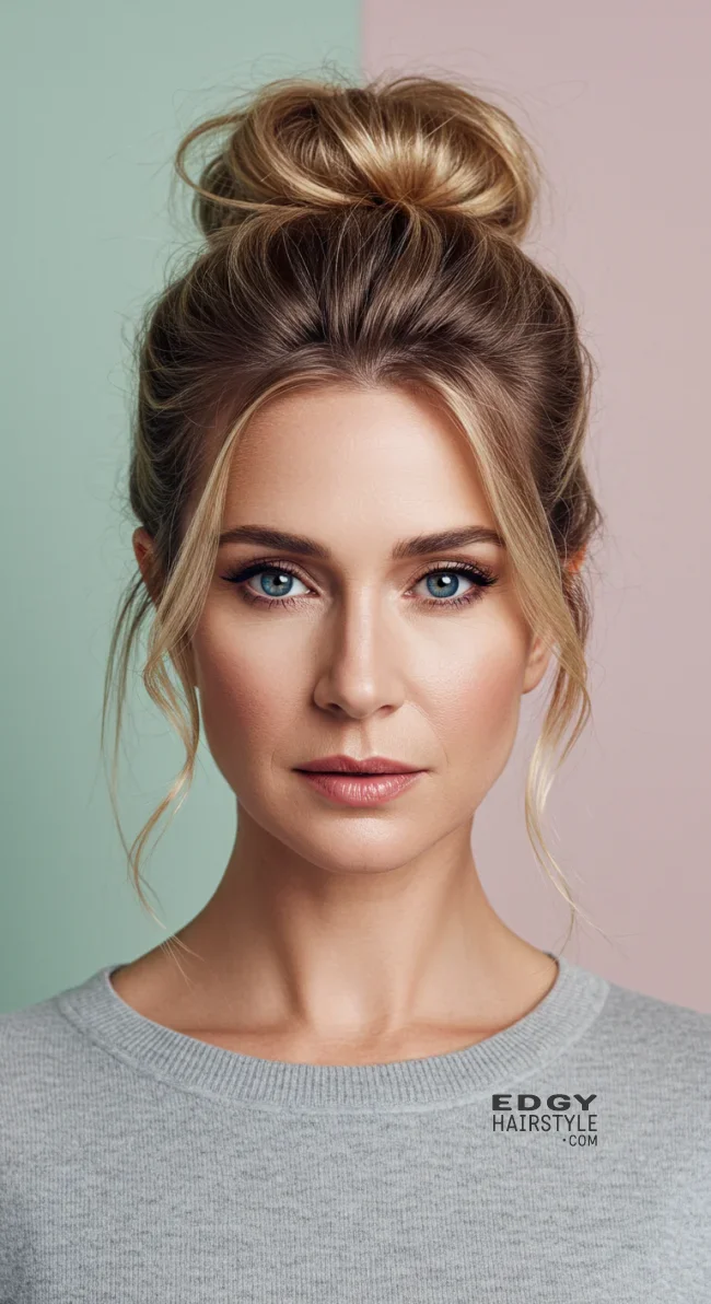 10. High-Volume Updo | 10 Bold Hairstyles For Women Over 50 With Square Faces