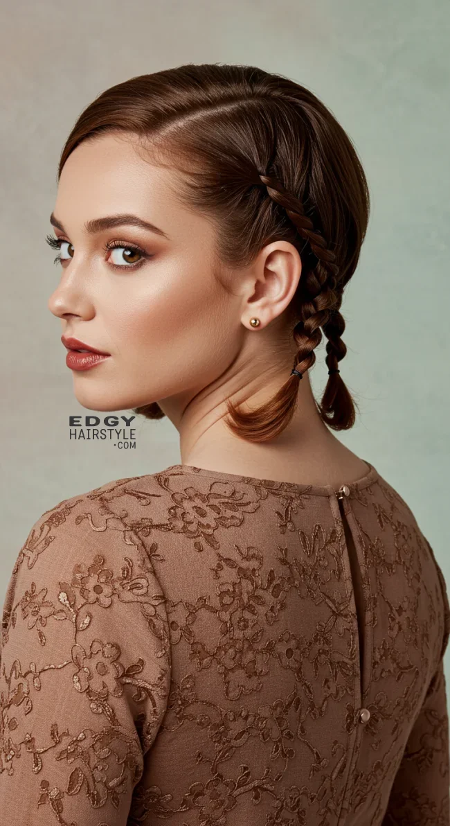 9. Twisted Ponytail | 10 Chic Short Hair Ponytail Ideas