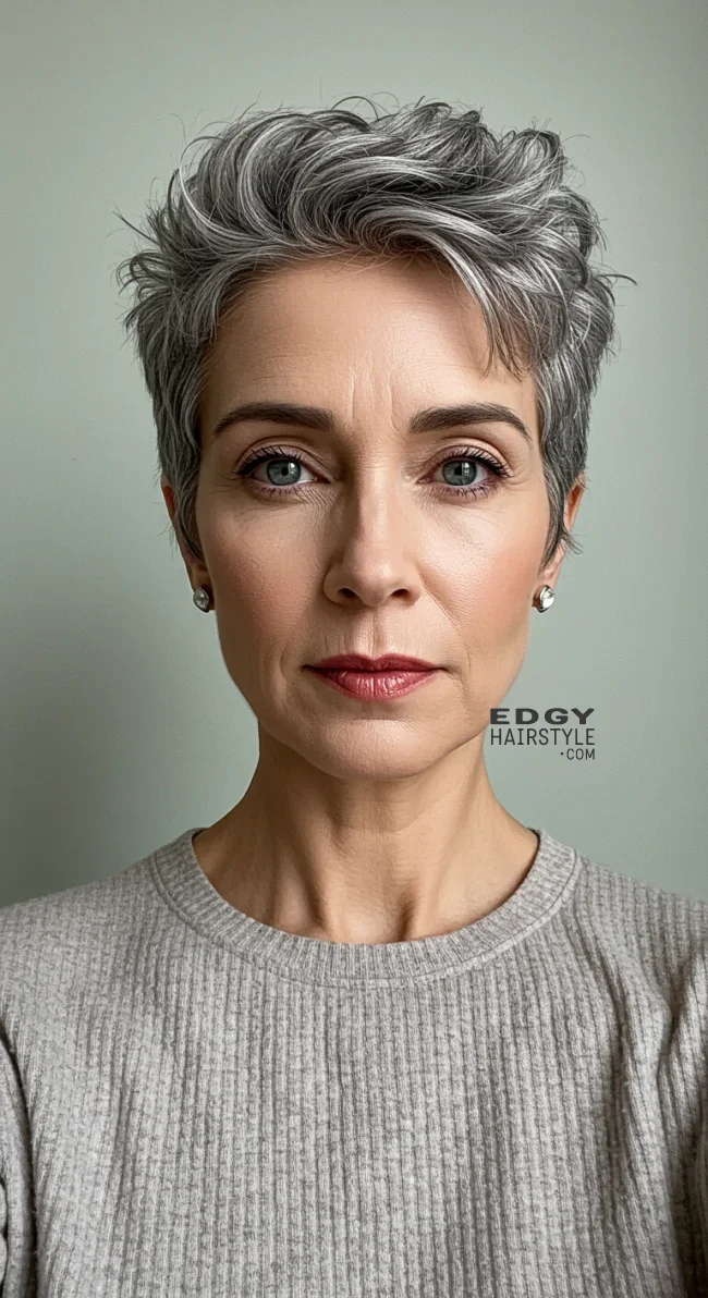 4. Textured Crop | Trending Short Hairstyles For Women Over 50 (2025)