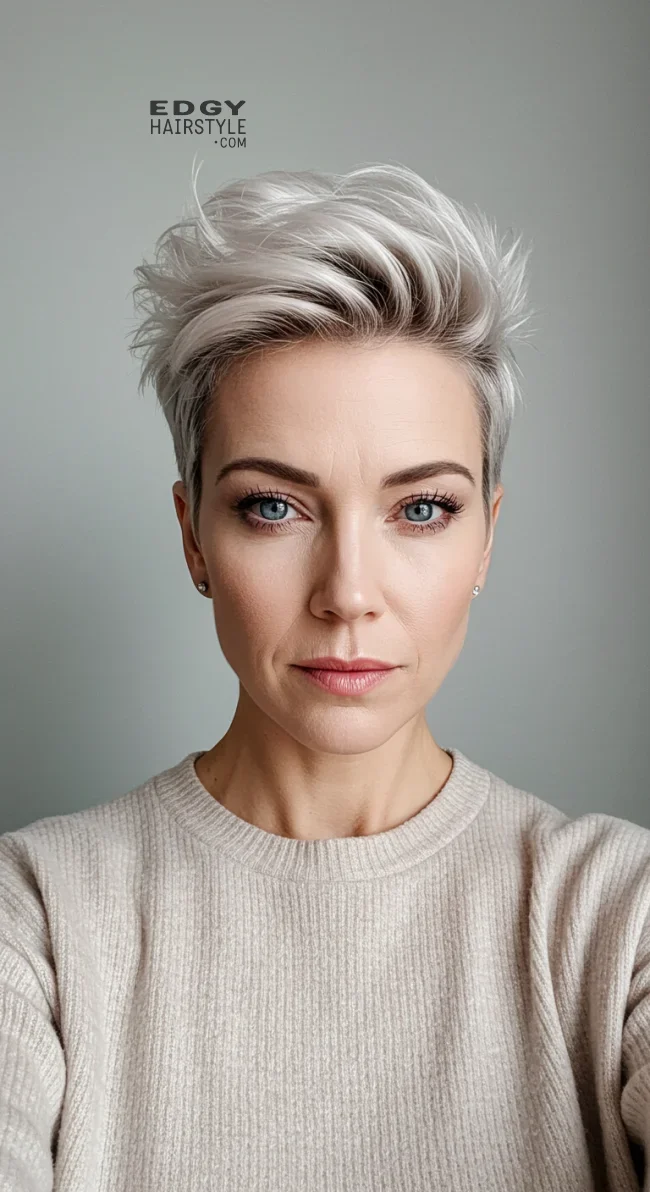 10. Undercut Pixie | Trending Short Hairstyles For Women Over 50 (2025)