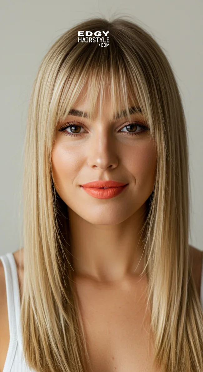 11. Curtain Bangs with Straight Hair | Hairstyle Trends: A Comprehensive Guide For The Latest Hair Fashion