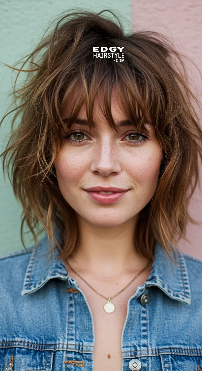 7. Shaggy Layers with Curtain Bangs | Hairstyle Trends: A Comprehensive Guide For The Latest Hair Fashion