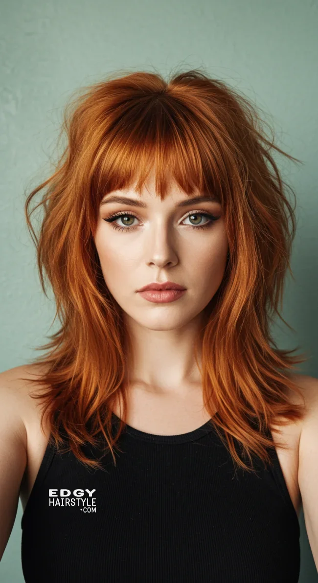 14. Retro-Inspired Wolf Cut | Most Beautiful Wolf Cut Hairstyles For This Winter