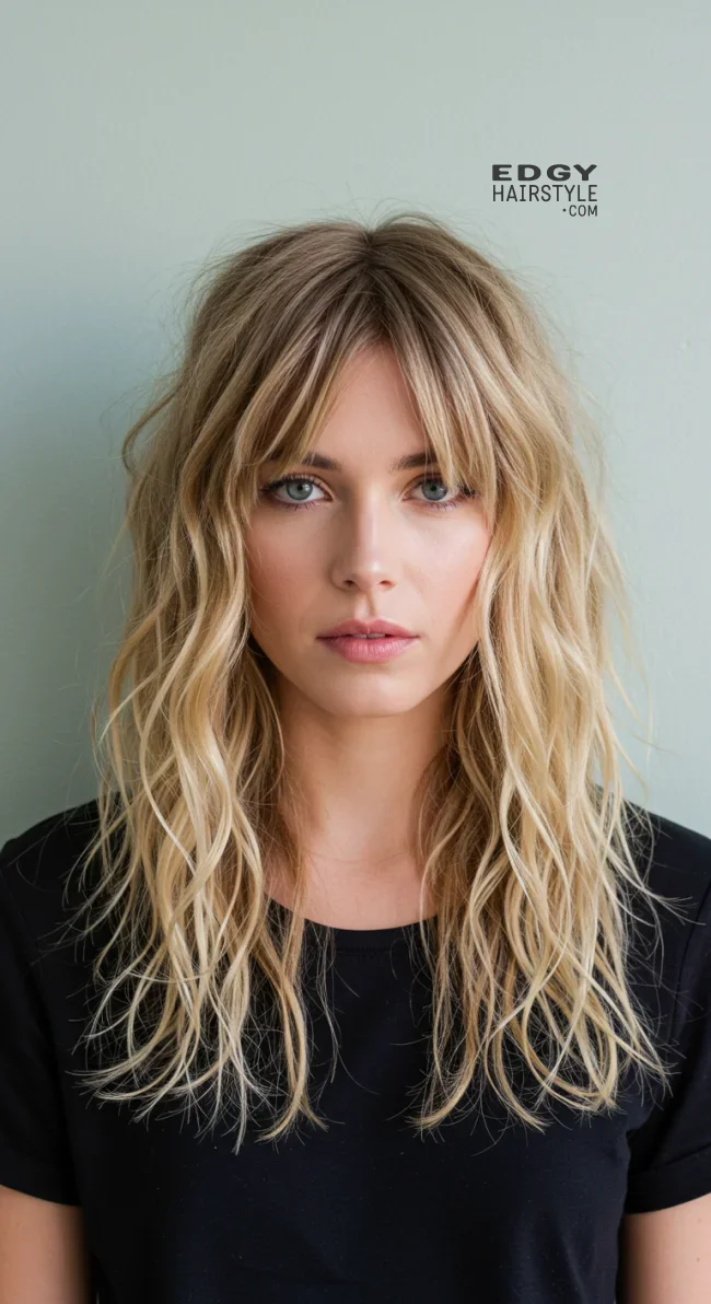 11. Wavy Wolf Cut | Most Beautiful Wolf Cut Hairstyles For This Winter