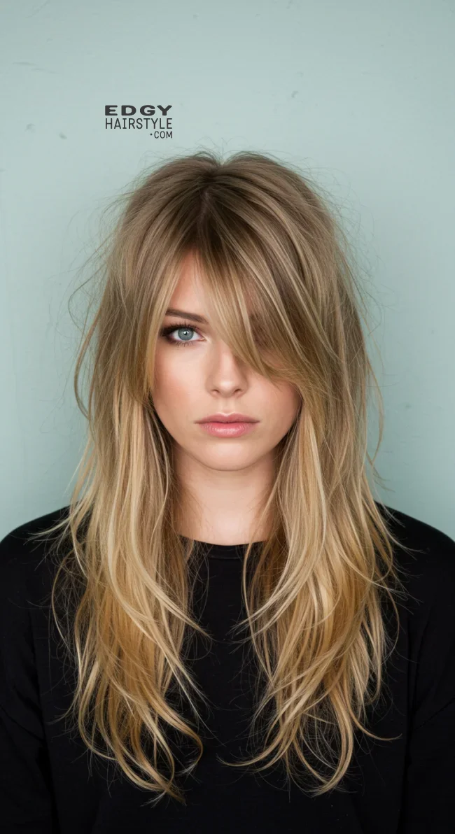 3. Long and Flowing Wolf Cut | Most Beautiful Wolf Cut Hairstyles For This Winter