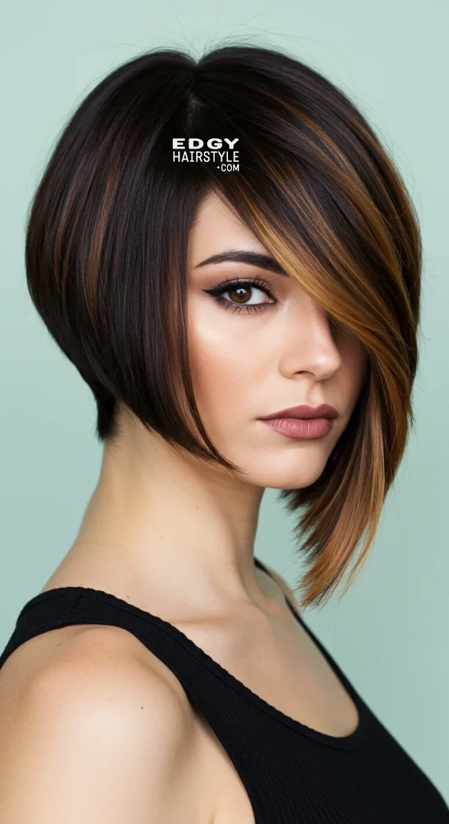 11. Asymmetrical Balayage Cut | Trendy Hairstyles With Balayage - Brighten Your Look