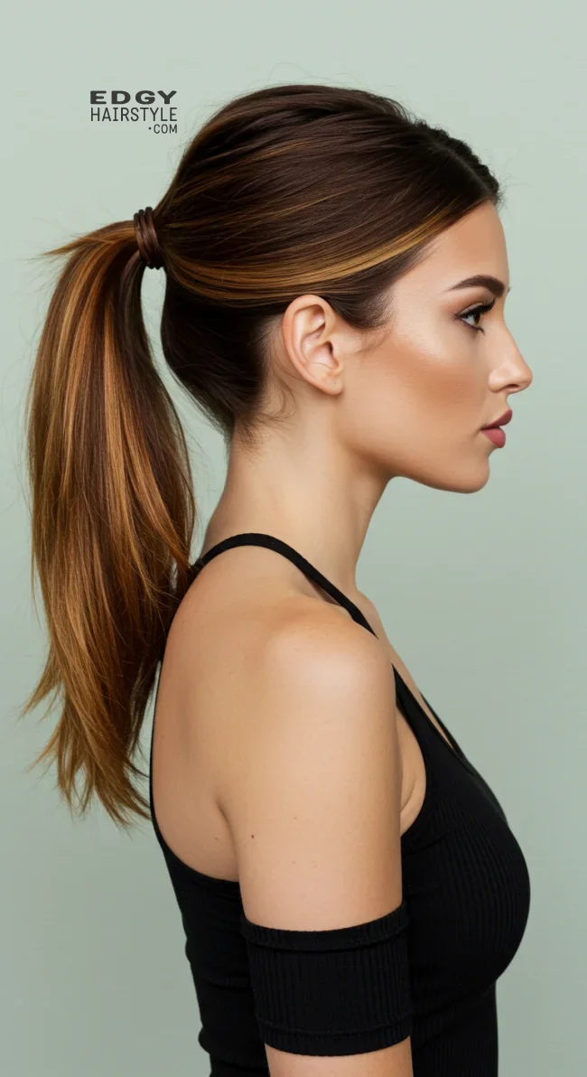 15. Balayage Ponytail | Trendy Hairstyles With Balayage - Brighten Your Look