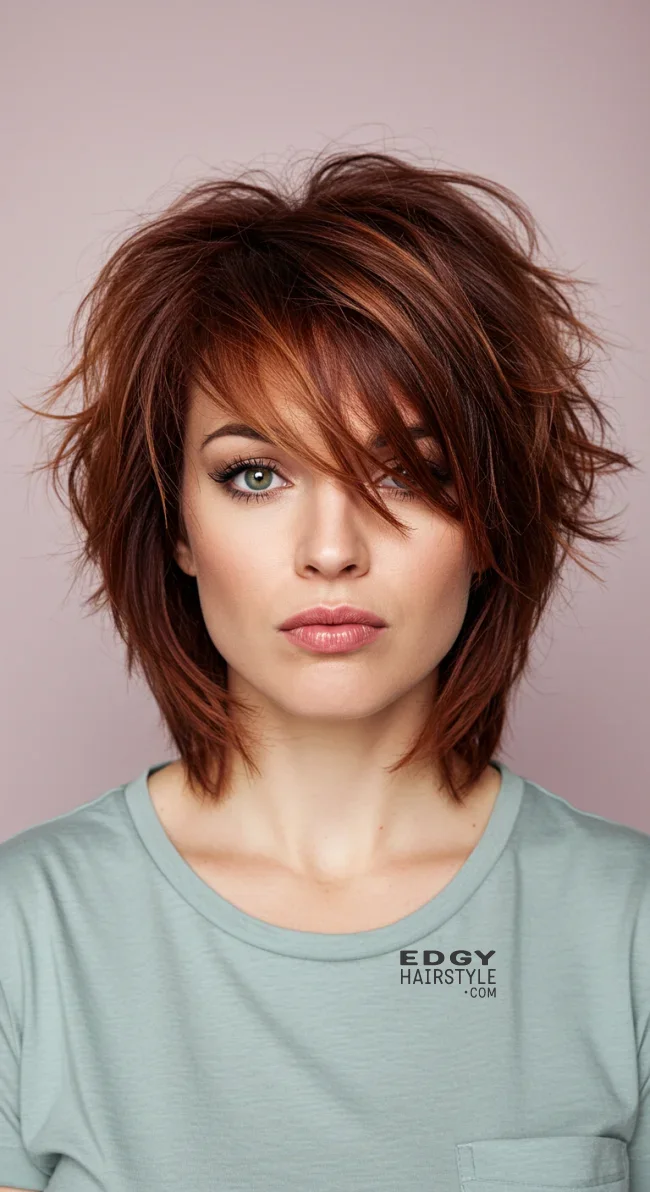 13. Shoulder-Length Shag Cut | Top Hairstyles For Square Face Shape - Flattering Styles
