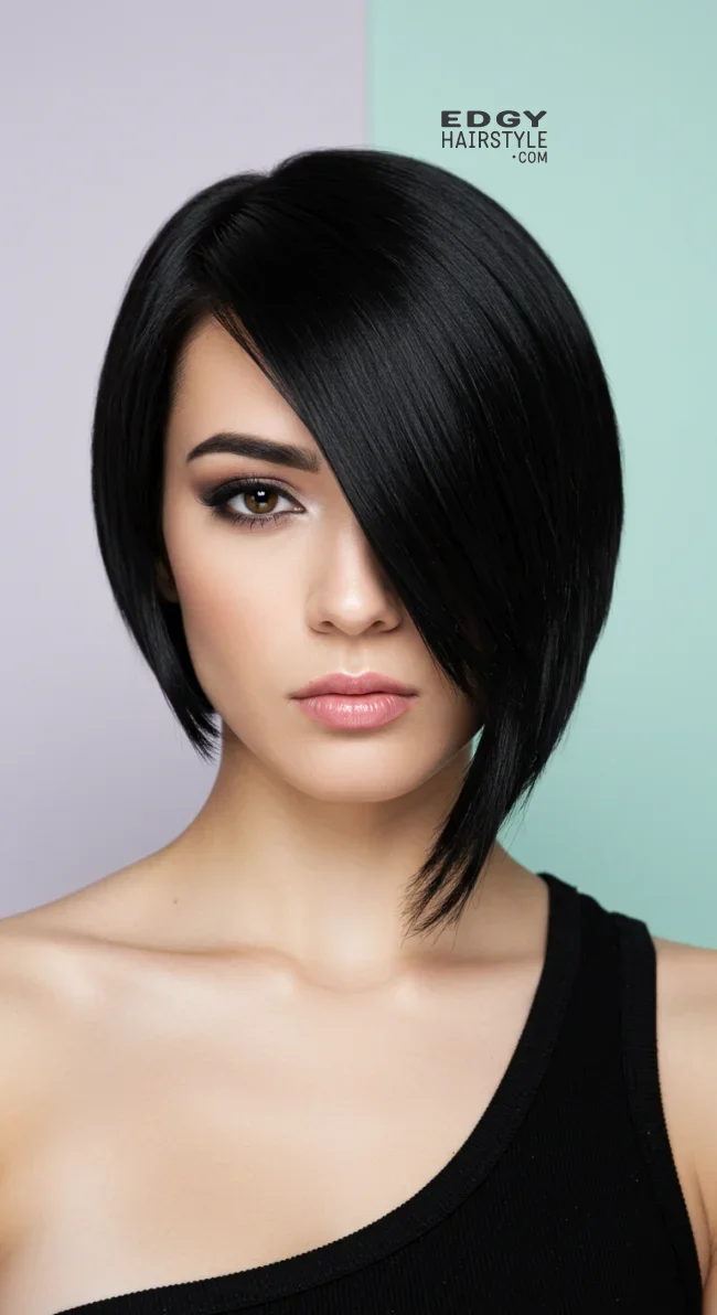 5. Asymmetrical Bob | Top Hairstyles For Square Face Shape - Flattering Styles